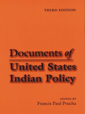 cover image of Documents of United States Indian Policy